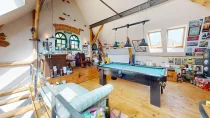 Galeriegeschoss mit Billiard