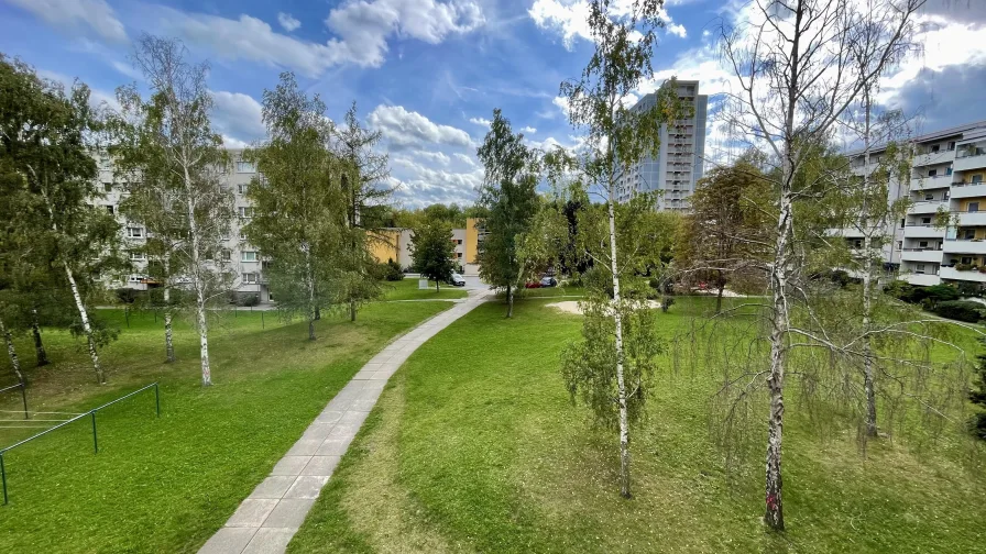 Blick vom Balkon