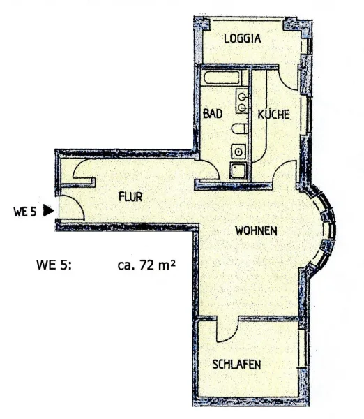 Grundriss WE 5