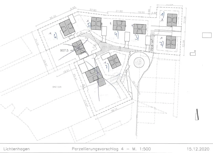 Parzellierung Scan