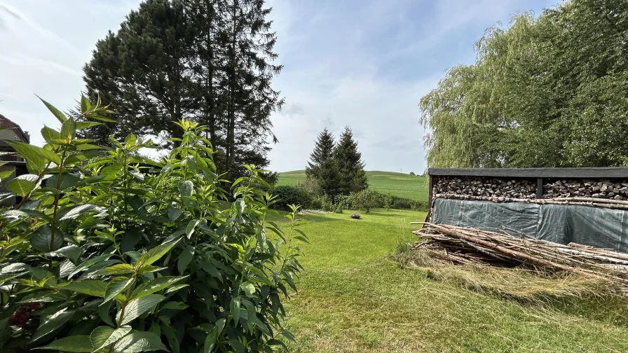 Ausblick und Garten