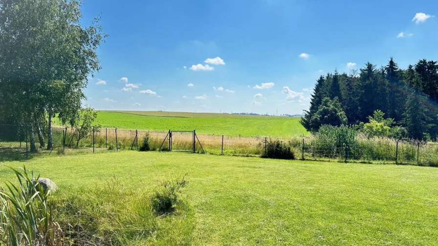 traumhafter Blick auf das Feld