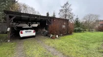 Carport mit Schuppen