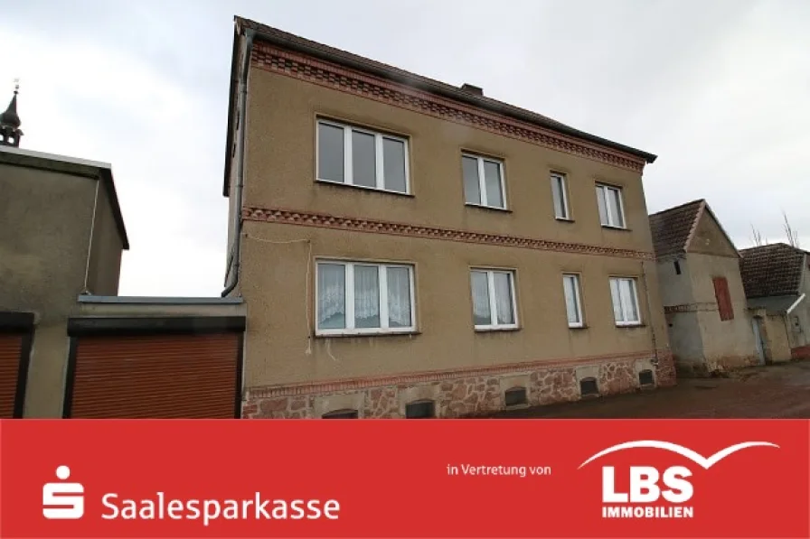 Ansicht Haus von der Straße - Haus kaufen in Landsberg - Großes Haus mit Potential