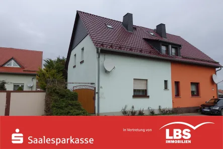 Doppelhaushälfte - Straßenansicht - Haus kaufen in Schmon - In ruhiger Wohnlage!