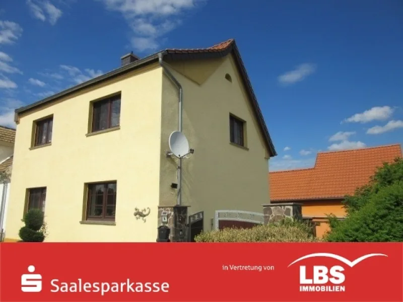 Hausansicht - Haus kaufen in Wettin-Löbejün - Haus und Hof mit viel Potential