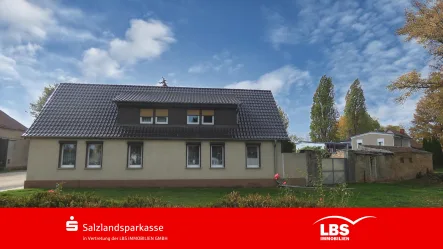 Hausansicht - Haus kaufen in Staßfurt - Handwerker aufgepasst!!!