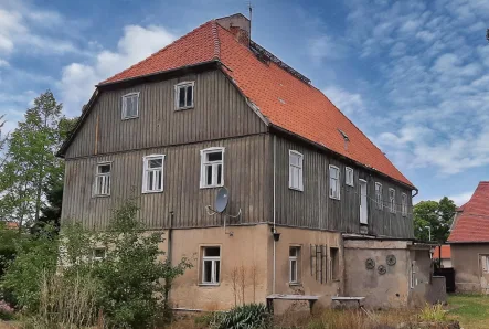 Gartenseite - Haus kaufen in Malschwitz - Ehemaliges Forsthaus wartet auf seine neue Bestimmung
