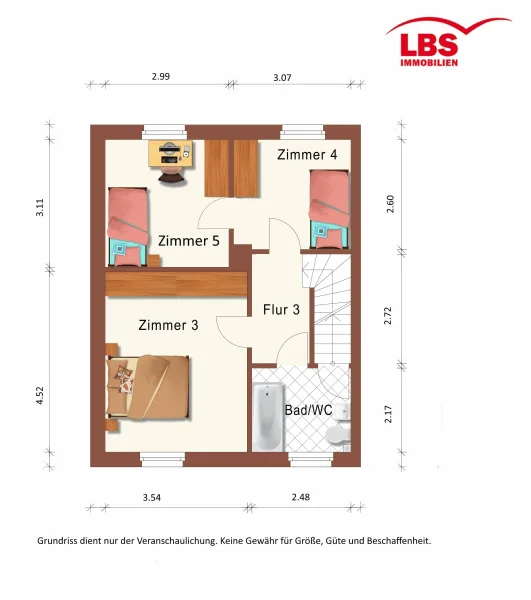 Grundriss Obergeschoss