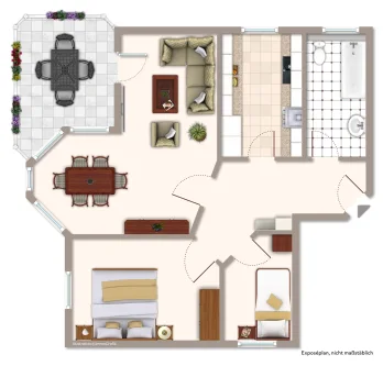 Grundriss - Wohnung kaufen in Flöha - Die ideale Stadtwohnung