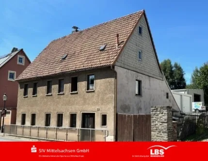 Außenansicht - Haus kaufen in Oederan - Viel Haus für wenig Geld