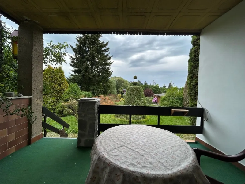 Terrasse am Bungalow