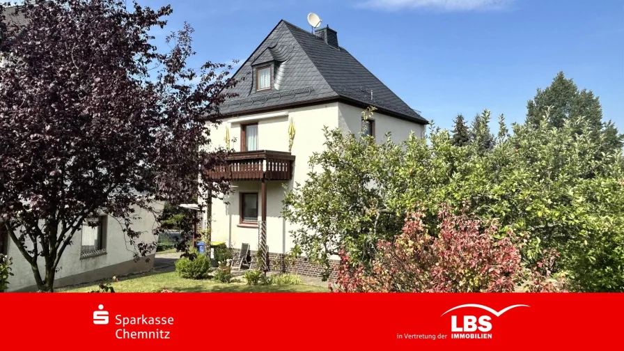 Hausansicht - Haus kaufen in Limbach-Oberfrohna - Refinanzierung inklusive!