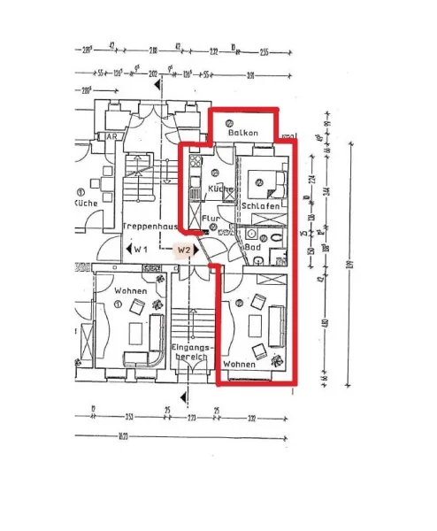 Grundriss EG WE 2