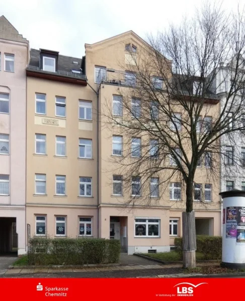 Hausansicht - Wohnung kaufen in Chemnitz - Kleine Kapitalanlage in Schloßchemnitz