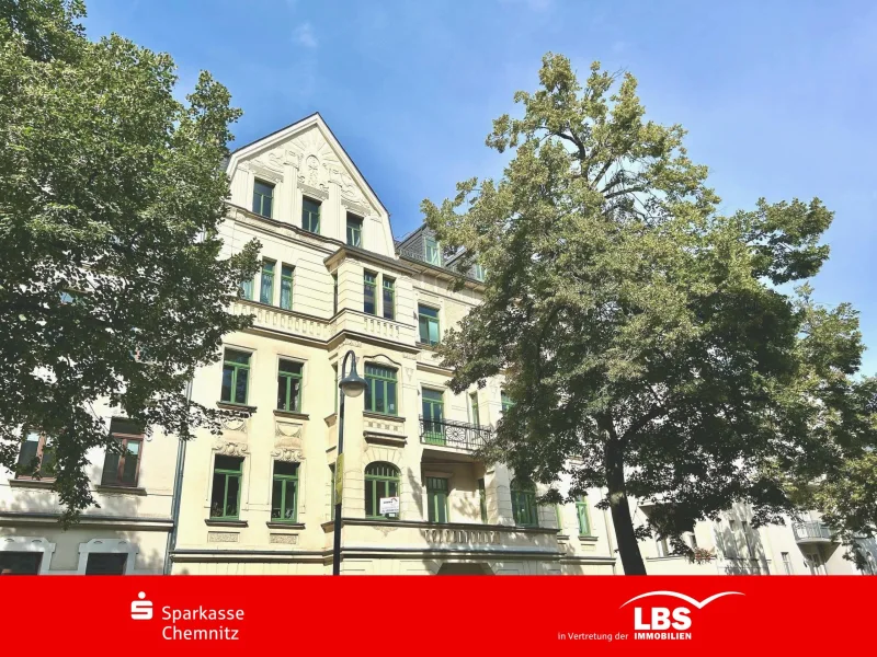 Hausansicht/Fassade - Wohnung kaufen in Chemnitz - Maisonette mit Blick über die Dächer 