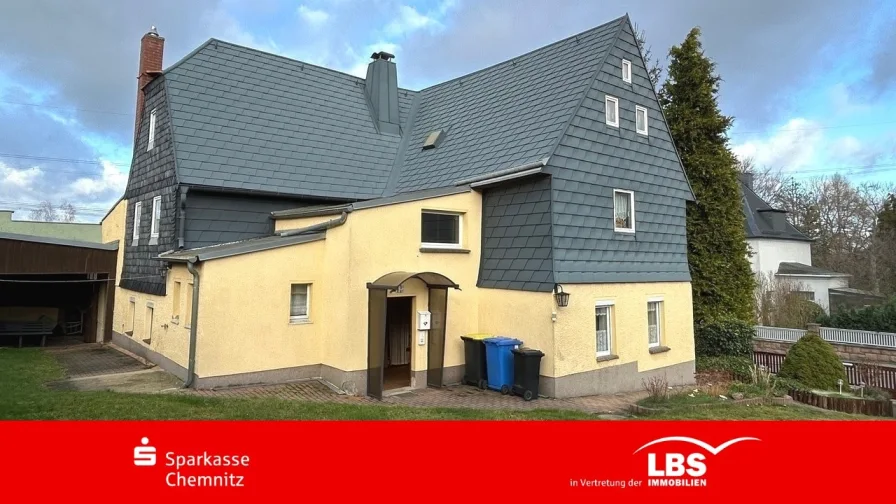 Hausansicht - Haus kaufen in Niederfrohna - Alle unter einem Dach!