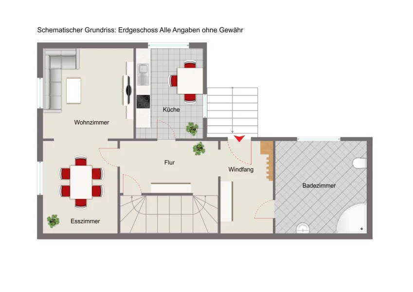 Schematischer Grundriss EG