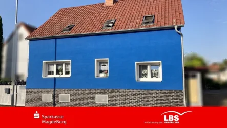 Vorderansicht - Haus kaufen in Niederndodeleben - Gemütliches Wohnhaus mit Garten