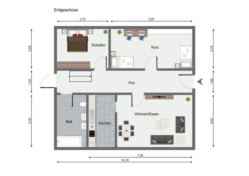 Grundriss Erdgeschoss