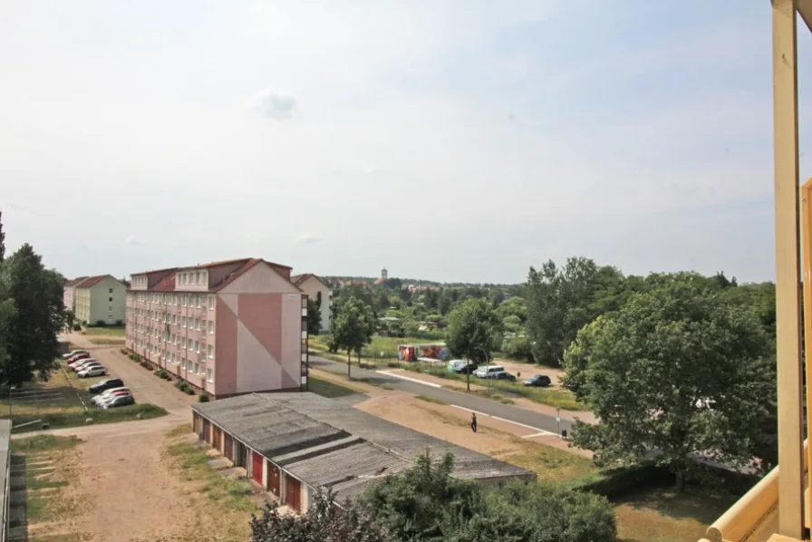 Blick vom Balkon