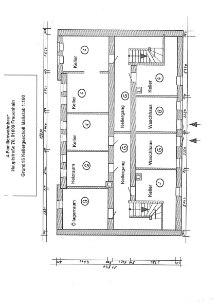 Grundriss Keller d. ETW-Anlage