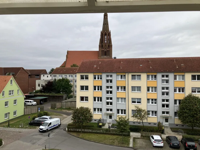 Blick vom Balkon