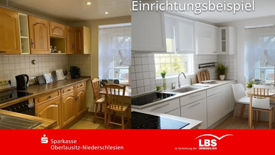 Küche - Einrichtungsbeispiel - Haus kaufen in Niedercunnersdorf - Ein echt heißer Preis!