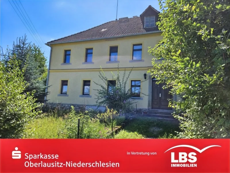 Frontansicht - Haus kaufen in Oderwitz - Wohnen und/oder vermieten Sie in Niederoderwitz!