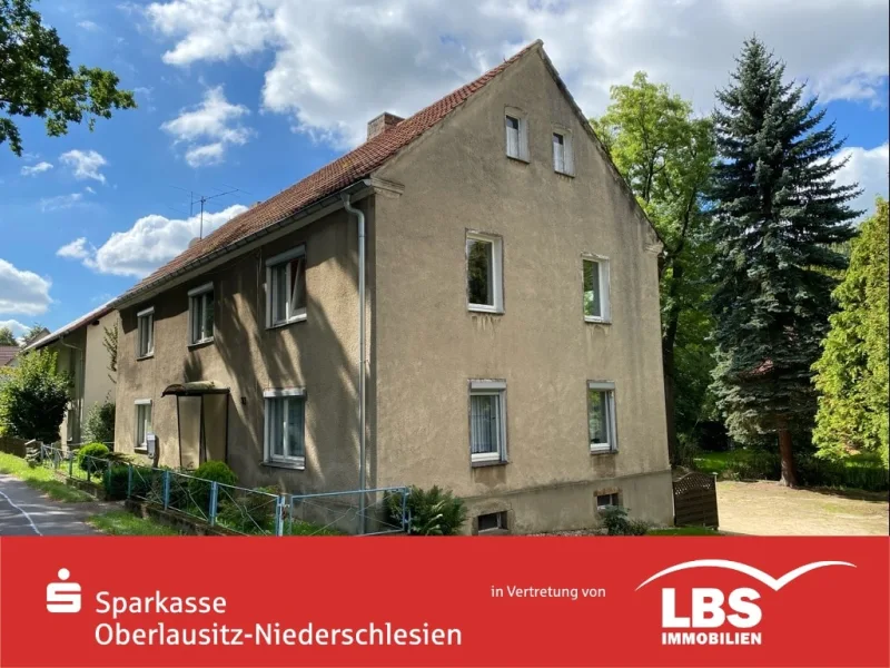Nordostansicht - Haus kaufen in Markersdorf - Kindersegen oder zwei Familien - Kein Problem !