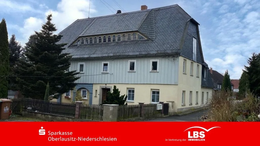 Straßenansicht - Haus kaufen in Eibau - Baudenkmal mit Potential