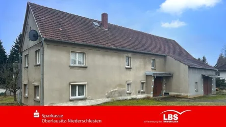 Rückansicht - Haus kaufen in Oderwitz - Ihr Rückzugsort mit Blick ins Tal