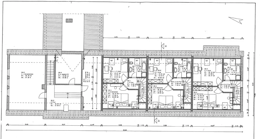 Möglicher Grundriss Obergeschoss Gemeindehaus