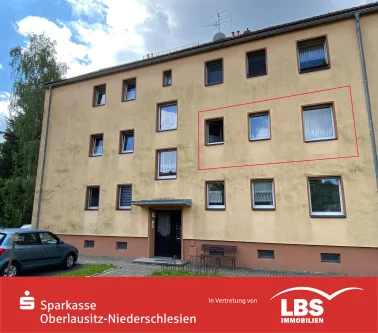 Vorderansicht - Wohnung kaufen in Seifhennersdorf - Kleine Kapitalanlage für Einsteiger! 