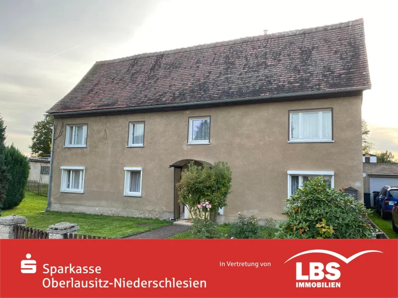 Straßenansicht - Haus kaufen in Hirschfelde - Ländliche Ruhe & doch nah an der Stadt!