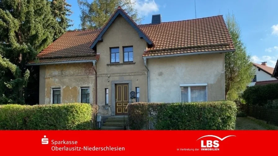 Straßenansicht - Haus kaufen in Ebersbach-Neugersdorf - Wohngrundstück mit Potential