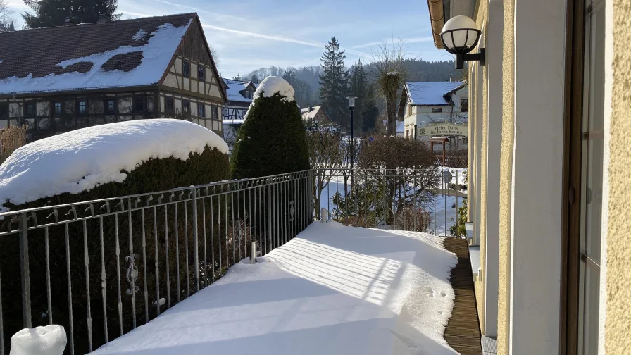 Gästeterrasse am Restaurant