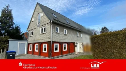 Straßenansicht - Haus kaufen in Oderwitz - Fachwerk vom Feinsten!