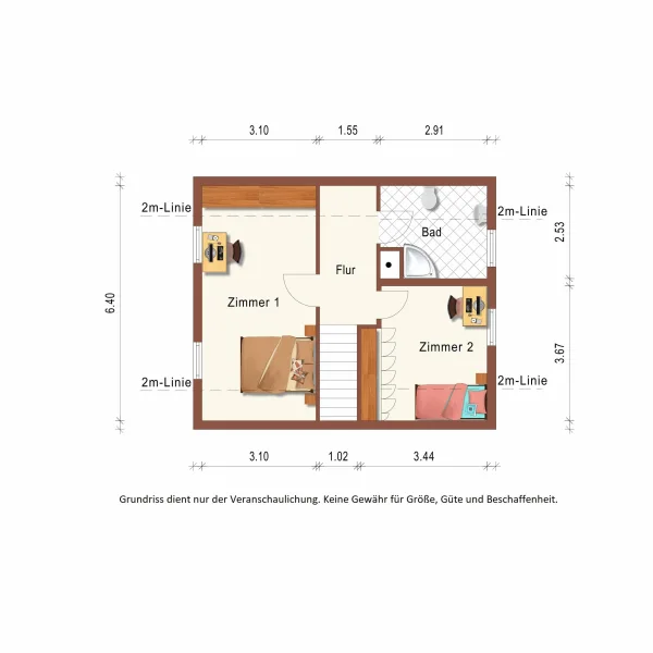 Haupthaus Grundriss Dachgeschoss