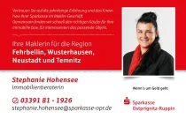 Ihre Maklerin Stephanie Hohensee - Sparkasse-OPR