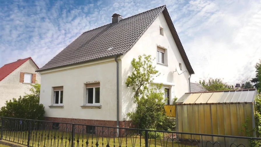 Straßenansicht - Haus kaufen in Forst - Ruhig im Forster Norden