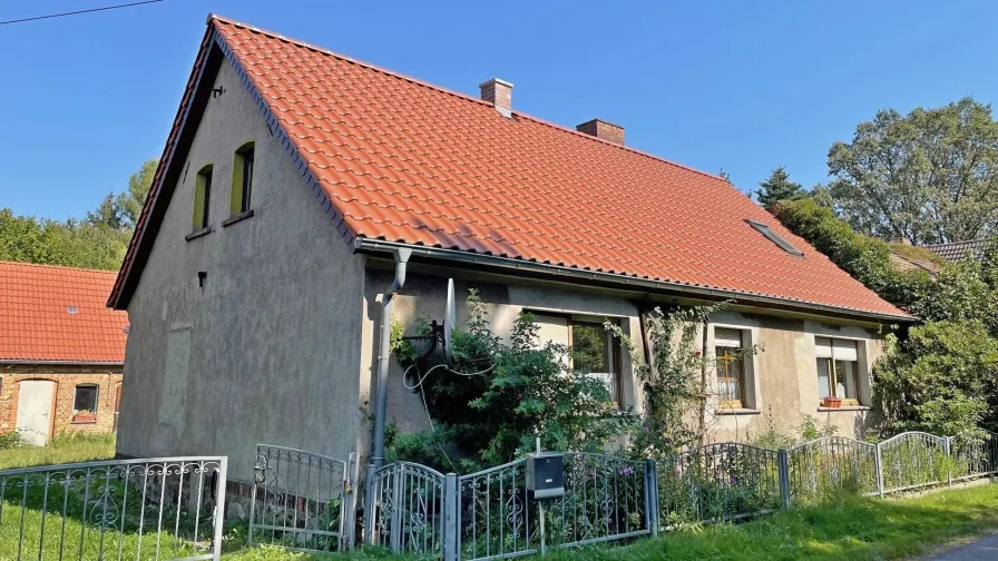 Straßenansicht - Haus kaufen in Spremberg - Ein Hof zum Verlieben