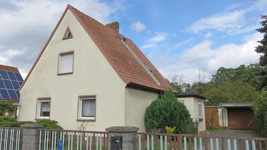 Straßenansicht - Haus kaufen in Welzow - In einer schönen Wohngegend