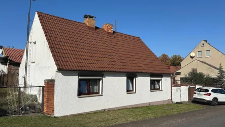 Straßenansicht - Haus kaufen in Schenkendöbern - Älteres Haus mit Charme und Potential 