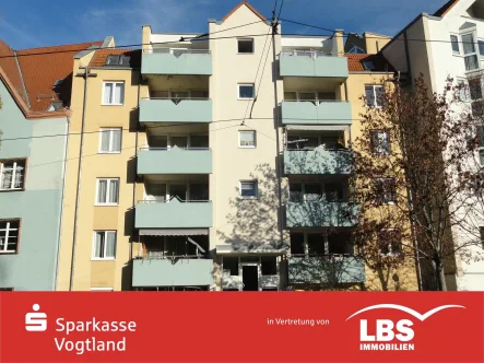 Vorderansicht - Wohnung kaufen in Plauen - Dreiraumwohnung mit Fahrstuhl und Tiefgarage!!