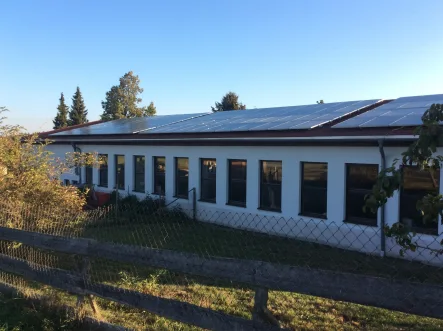 massive Halle - Halle/Lager/Produktion kaufen in Tirpersdorf - Halle mit Sozialtrakt und großem Carport!