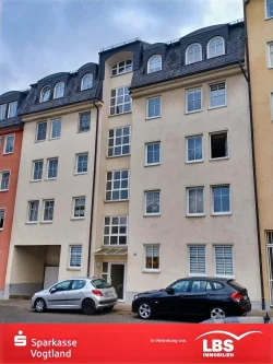 Vorderansicht - Wohnung kaufen in Plauen - Eigentumswohnung mit Fahrstuhl und Balko