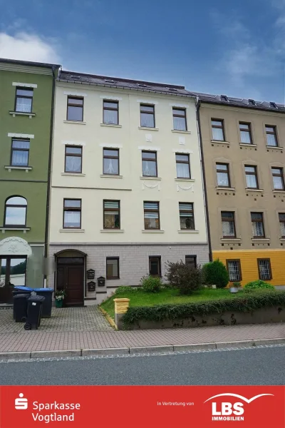 Straßenansicht - Haus kaufen in Markneukirchen - Solides Mehrfamilienhaus in Markneukirchen!