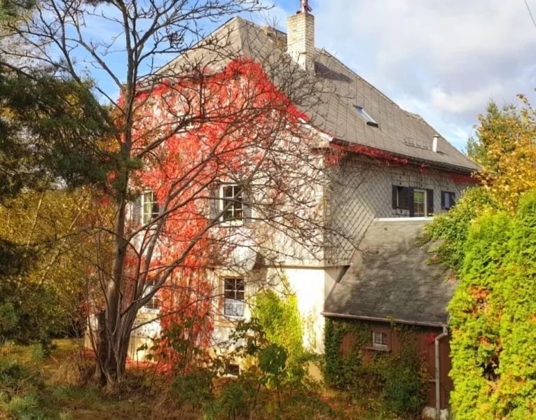 Hansansicht - Haus kaufen in Markneukirchen - Schönes Ein-/Zweifamilienhaus in idyllischer Wohnlage !