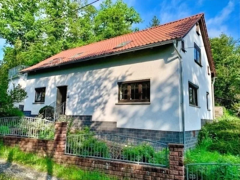 Hausansicht - Haus kaufen in Pöhl - Einfamilienhaus in schöner  Lage !